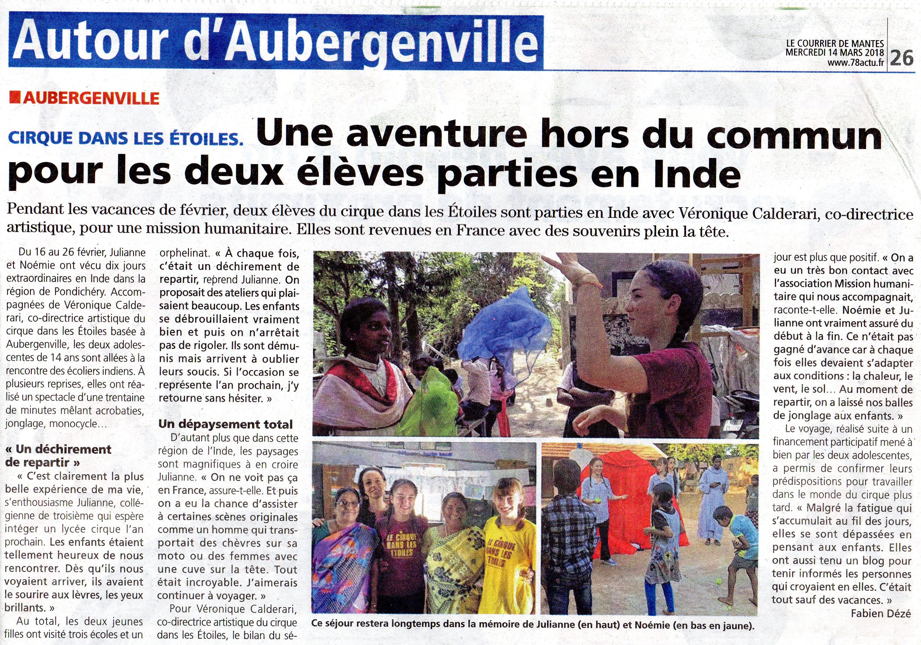 14.03.18 le courrier retour d'inde